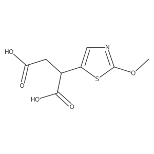 2-(2-Methoxy-1,3-thiazol-5-yl)butanedioic acid Structure