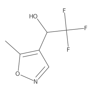 2,2,2-Trifluoro-1-(5-methyl-1,2-oxazol-4-yl)ethan-1-ol Structure