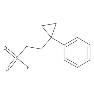 2-(1-Phenylcyclopropyl)ethane-1-sulfonyl fluoride结构式