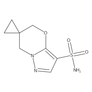 5'H,7'H-Spiro[cyclopropane-1,6'-pyrazolo[5,1-b][1,3]oxazine]-3'-sulfonamide结构式