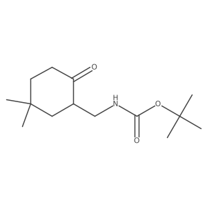 Tert-butyl N-[(5,5-dimethyl-2-oxocyclohexyl)methyl]carbamate Structure