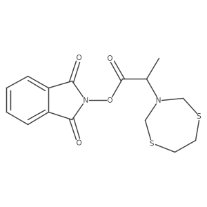 1,3-dioxo-2,3-dihydro-1H-isoindol-2-yl 2-(1,5,3-dithiazepan-3-yl)propanoate Structure
