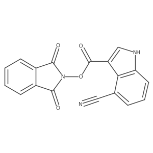 1,3-dioxo-2,3-dihydro-1H-isoindol-2-yl 4-cyano-1H-indole-3-carboxylate Structure