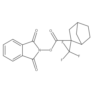 1,3-dioxo-2,3-dihydro-1H-isoindol-2-yl 2-(trifluoromethyl)bicyclo[2.2.1]heptane-2-carboxylate Structure