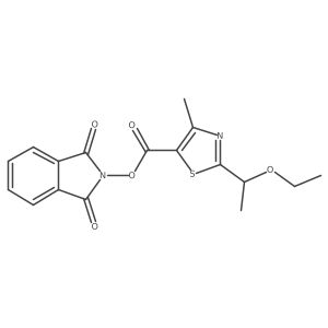 1,3-dioxo-2,3-dihydro-1H-isoindol-2-yl 2-(1-ethoxyethyl)-4-methyl-1,3-thiazole-5-carboxylate Structure