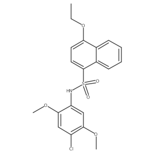 N-(4-chloro-2,5-dimethoxyphenyl)-4-ethoxynaphthalene-1-sulfonamide Structure