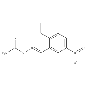 2-[(2-Ethyl-5-nitrophenyl)methylene]hydrazinecarbothioamide结构式