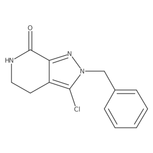 2-Benzyl-3-chloro-2,4,5,6-tetrahydro-7H-pyrazolo[3,4-c]pyridin-7-one Structure