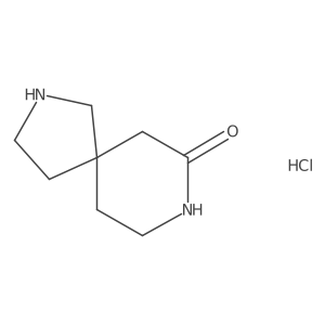 2,8-Diazaspiro[4.5]decan-7-one hydrochloride Structure