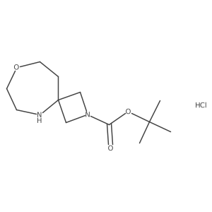 Tert-butyl 8-oxa-2,5-diazaspiro[3.6]decane-2-carboxylate;hydrochloride结构式