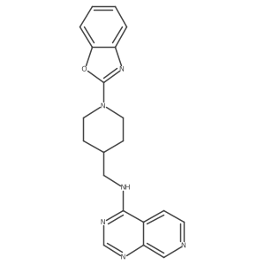 N-{[1-(1,3-benzoxazol-2-yl)piperidin-4-yl]methyl}pyrido[3,4-d]pyrimidin-4-amine Structure