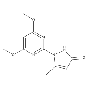 Pyrazol-3-ON,1(46dimeo-2pyrimdin)5ME Structure