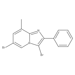 3,6-Dibromo-8-methyl-2-phenylimidazo[1,2-a]pyridine Structure
