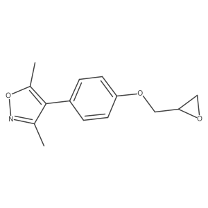 3,5-Dimethyl-4-[4-(oxiran-2-ylmethoxy)phenyl]-1,2-oxazole Structure