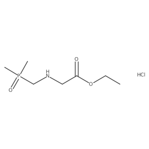 Ethyl 2-(dimethylphosphorylmethylamino)acetate;hydrochloride Structure