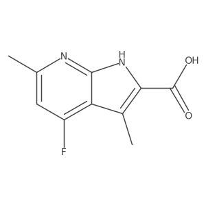 4-Fluoro-3,6-dimethyl-1H-pyrrolo[2,3-b]pyridine-2-carboxylic acid结构式