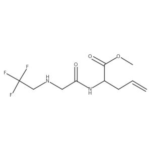 Methyl 2-{2-[(2,2,2-trifluoroethyl)amino]acetamido}pent-4-enoate Structure