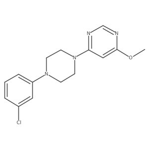 4-[4-(3-Chlorophenyl)piperazin-1-yl]-6-methoxypyrimidine Structure