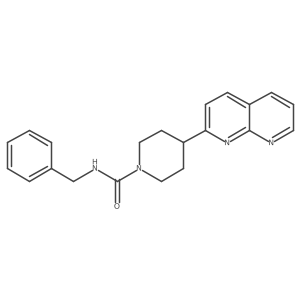 N-benzyl-4-(1,8-naphthyridin-2-yl)piperidine-1-carboxamide Structure