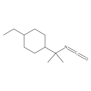 1-Ethyl-4-(2-isocyanatopropan-2-yl)cyclohexane结构式