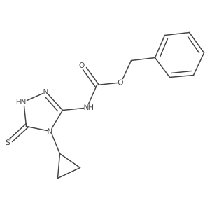 benzyl N-(4-cyclopropyl-5-sulfanyl-4H-1,2,4-triazol-3-yl)carbamate Structure