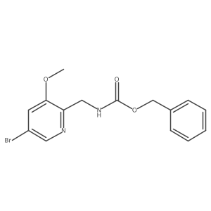 benzyl N-[(5-bromo-3-methoxypyridin-2-yl)methyl]carbamate Structure