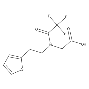 2-{2,2,2-trifluoro-N-[2-(thiophen-2-yl)ethyl]acetamido}acetic acid结构式