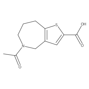 5-acetyl-4H,5H,6H,7H,8H-thieno[3,2-c]azepine-2-carboxylic acid Structure