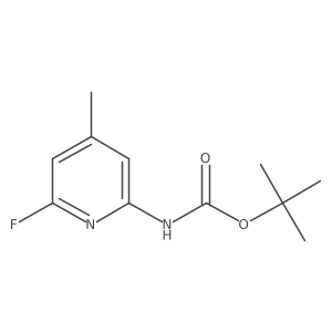 tert-butyl N-(6-fluoro-4-methylpyridin-2-yl)carbamate Structure