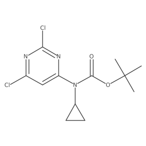 Tert-butyl cyclopropyl(2,6-dichloropyrimidin-4-yl)carbamate结构式