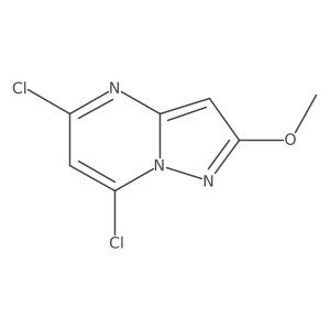 5,7-Dichloro-2-methoxypyrazolo[1,5-a]pyrimidine结构式