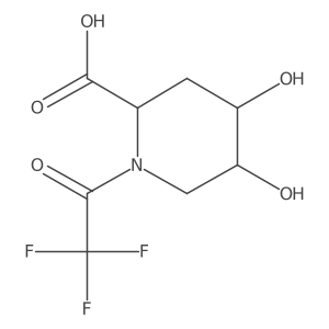 rac-(4R,5S)-4,5-dihydroxy-1-(2,2,2-trifluoroacetyl)piperidine-2-carboxylic acid Structure