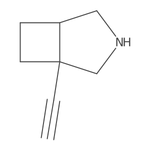rac-(1R,5S)-1-ethynyl-3-azabicyclo[3.2.0]heptane Structure
