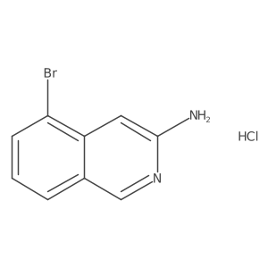 5-Bromoisoquinolin-3-amine hydrochloride结构式