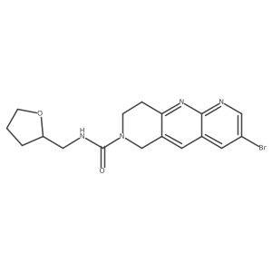 3-bromo-N-[(oxolan-2-yl)methyl]-6H,7H,8H,9H-pyrido[2,3-b]1,6-naphthyridine-7-carboxamide Structure