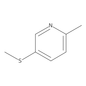 Pyridine, 2-methyl-5-(methylthio)- Structure