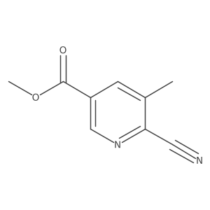 Methyl 6-cyano-5-methylpyridine-3-carboxylate Structure