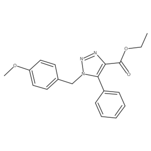ethyl 1-(4-methoxybenzyl)-5-phenyl-1H-1,2,3-triazole-4-carboxylate Structure