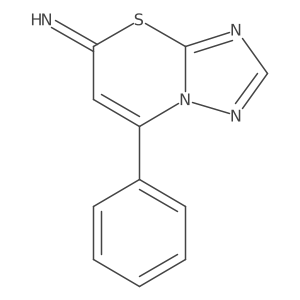 7-Phenyl-5H-[1,2,4]triazolo[5,1-b][1,3]thiazin-5-imine结构式