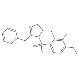 1-[(4-Methoxy-2,3-dimethylphenyl)sulfonyl]-2-benzyl-2-imidazoline结构式