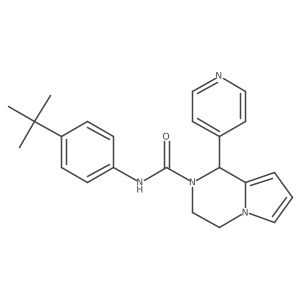 N-(4-(tert-butyl)phenyl)-1-(pyridin-4-yl)-3,4-dihydropyrrolo[1,2-a]pyrazine-2(1H)-carboxamide结构式