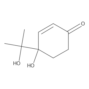 4-Hydroxy-4-(2-hydroxypropan-2-yl)cyclohex-2-en-1-one Structure