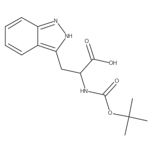 (S)-2-((tert-Butoxycarbonyl)amino)-3-(1H-indazol-3-yl)propanoic acid Structure