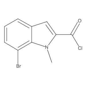 7-bromo-1-methyl-1H-indole-2-carboxylic acid chloride结构式