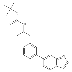 Carbamic acid,[2-(4-imidazo[1,2-a]pyridin-7-yl-2-pyridinyl)-1-methylethyl]-,1,1-dimethylethyl ester结构式