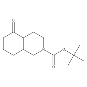 rac-tert-butyl (4aR,8aS)-5-oxo-decahydroisoquinoline-2-carboxylate结构式