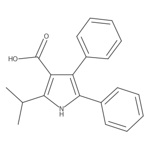 1H-Pyrrole-3-carboxylic acid, 2-(1-methylethyl)-4,5-diphenyl- Structure