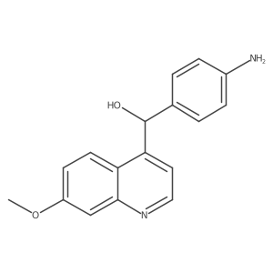 (4-Aminophenyl)(7-methoxyquinolin-4-yl)methanol Structure