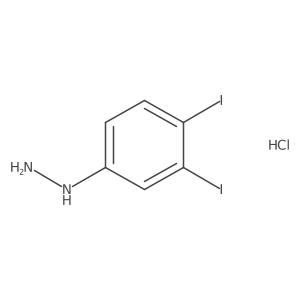 1-(3,4-Diiodophenyl)hydrazine hydrochloride Structure