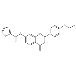 N-[2-(4-ethoxyphenyl)-4-oxo-4H-chromen-7-yl]thiophene-2-carboxamide结构式